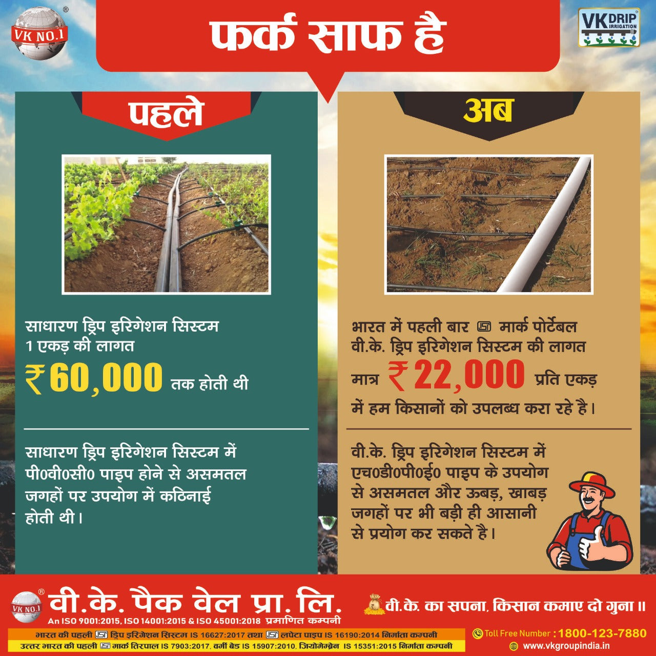 V.K Portable Drip Irrigation system